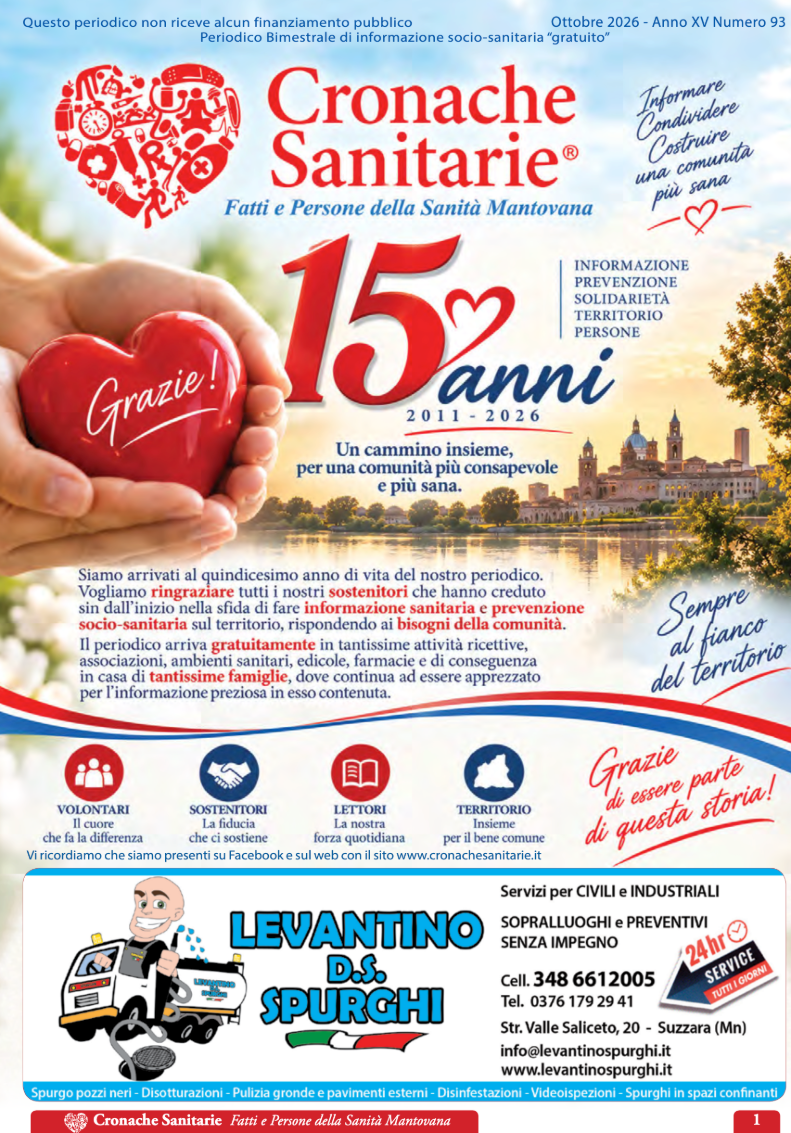 Cronache Sanitarie n. 93 - Ottobre 2026